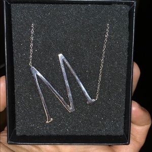 Alix Fray M initial necklace